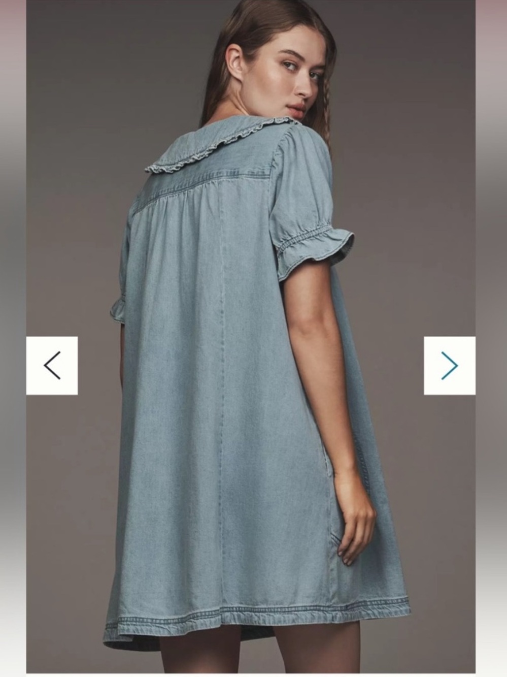 NWT! Pilcro Keira Denim Mini Dress from Anthropologie - Picture 2 of 8